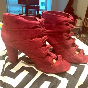 Red Staircase-Bow tie Heels